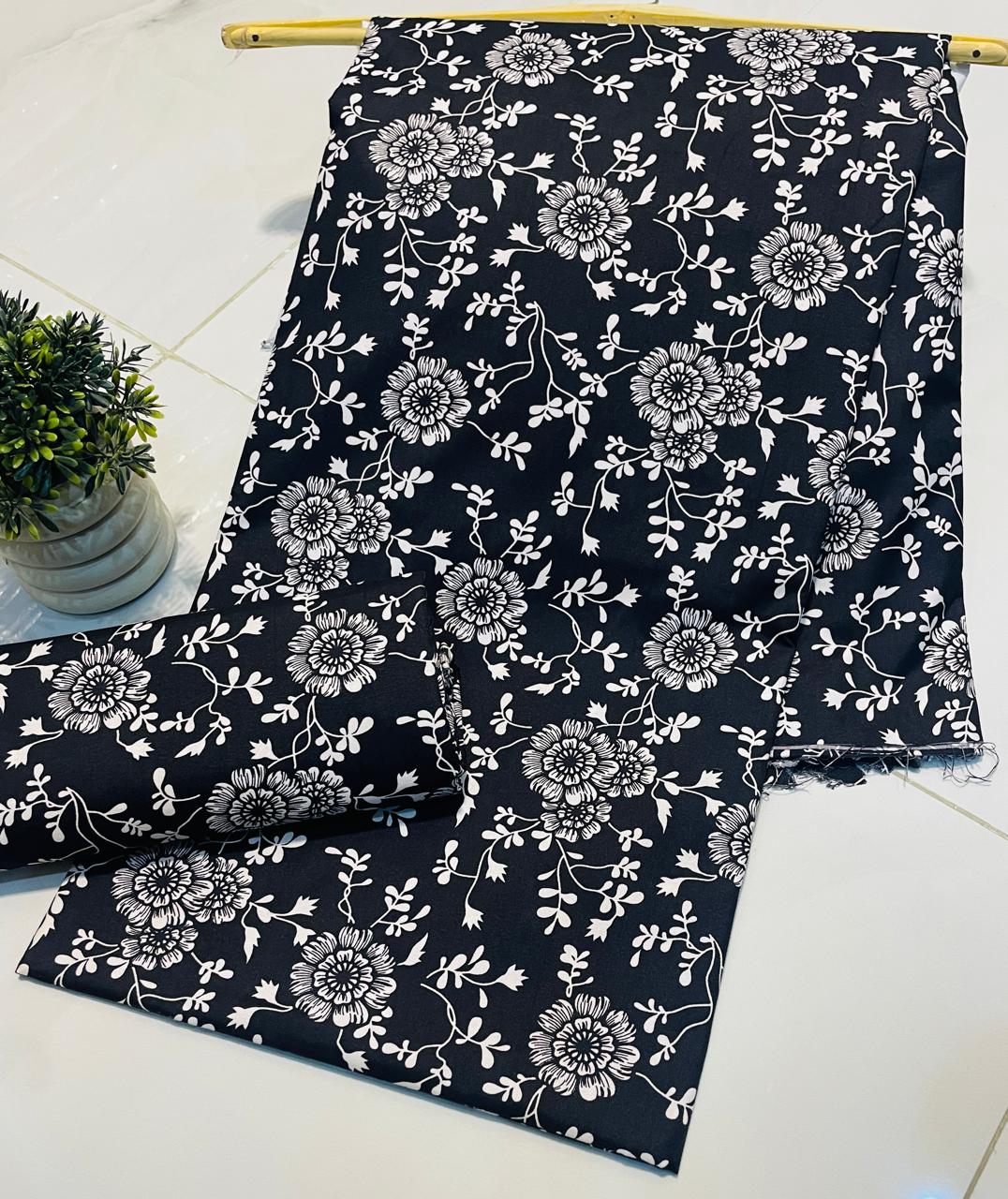 Digital Printed 2 piece Suit Unstitched polo cotton