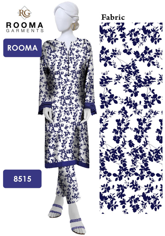 China Linen 2 piece Suit Allover Digital Printed